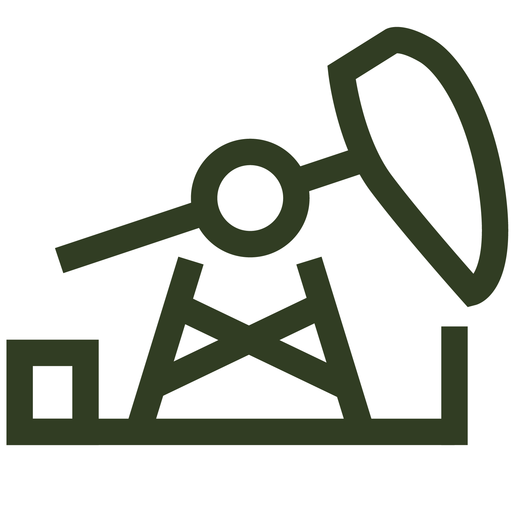 oil rig thing dark green